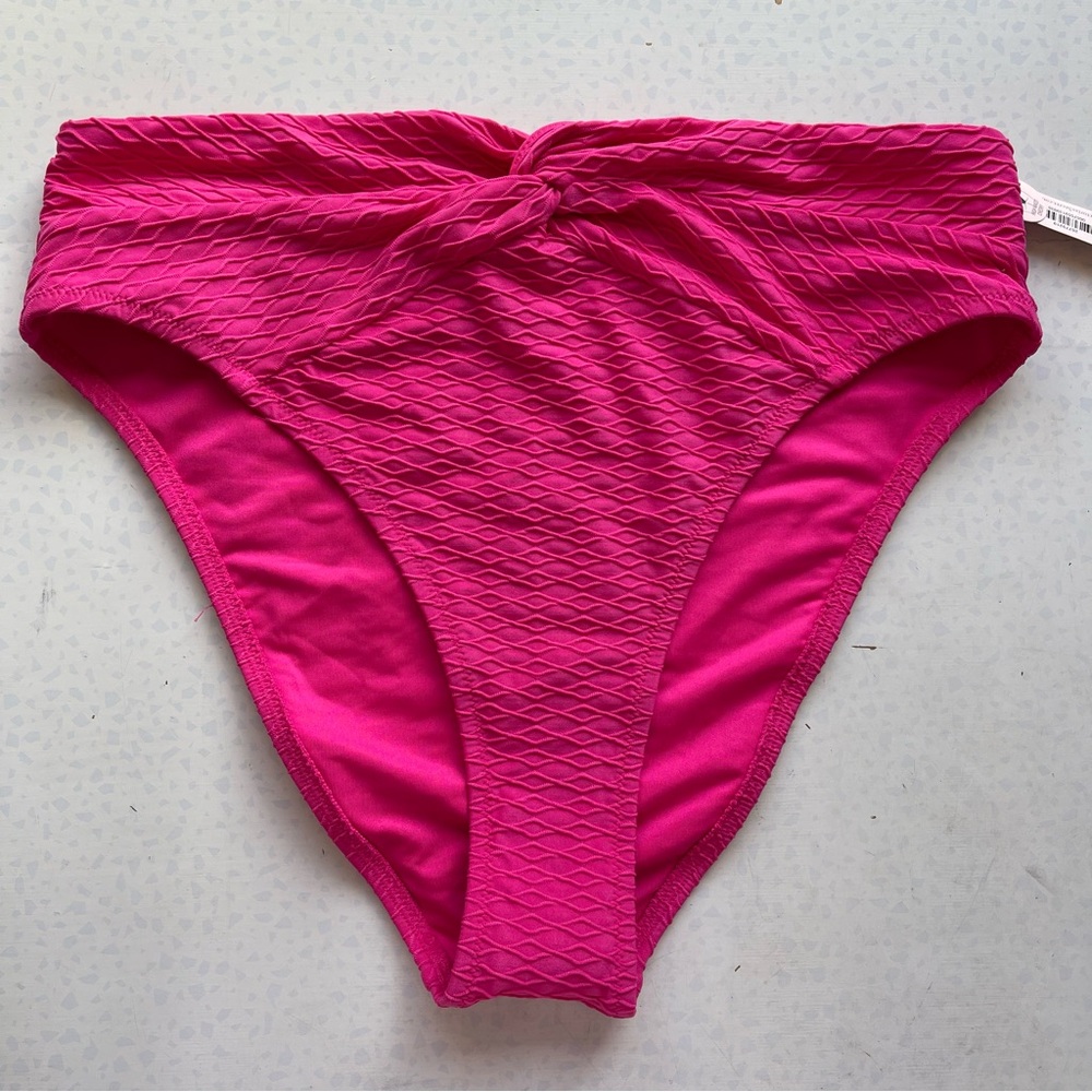 Victoria's Secret Hot Pink Textured Bikini Set - Picture 6 of 9